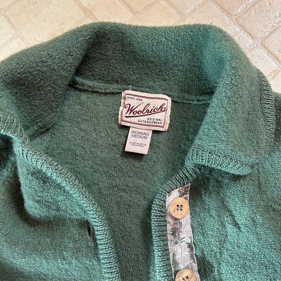 Woolrich Vest Button front Forest Green - Picture 4 of 7